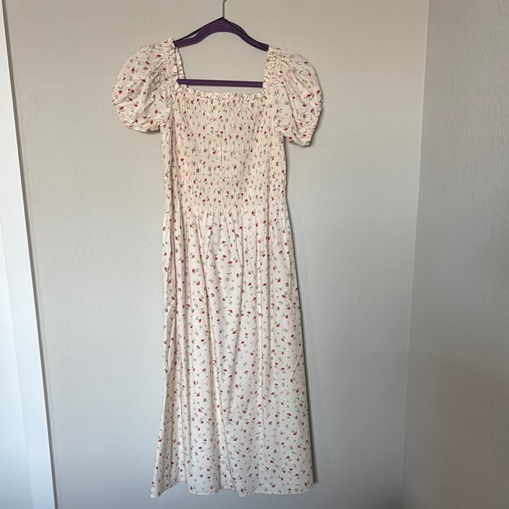 H&M Floral Puff Sleeve Dress